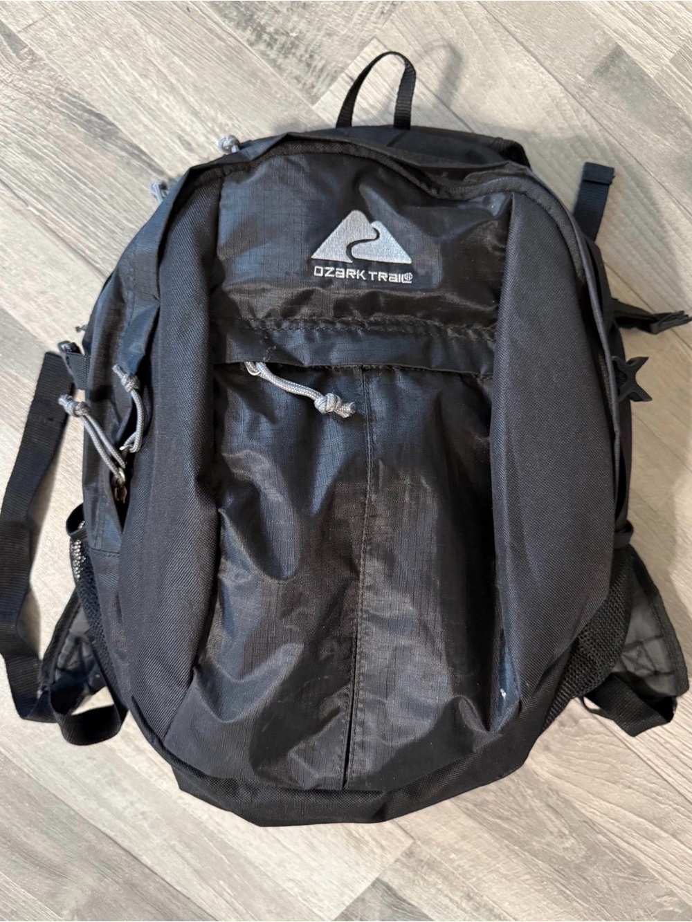 Ozark Trail Black Backpack with Gray Logo new without tag